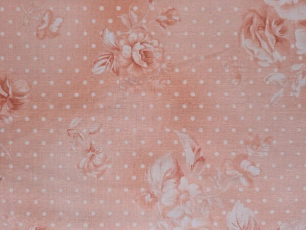 Sart orange Patchworkstof fra Bernatex