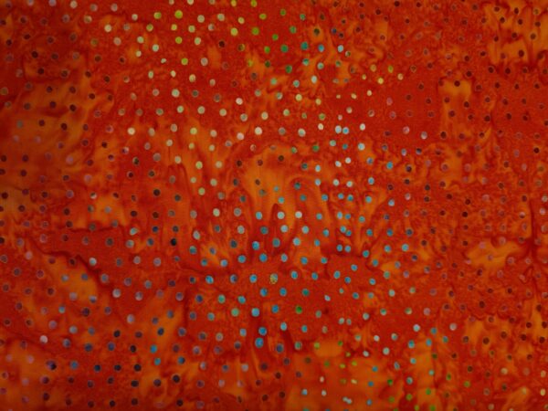 Orange Bali Patchworkstof DOTS 0.87 fra Eyelike.