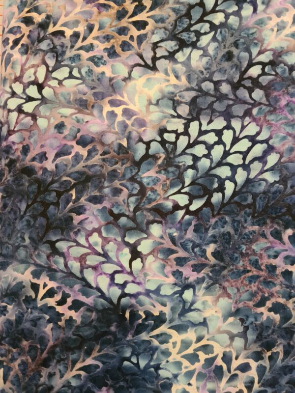 Blå Bali Patchworkstof, 3354-620 fra Hoffman Fabrics.